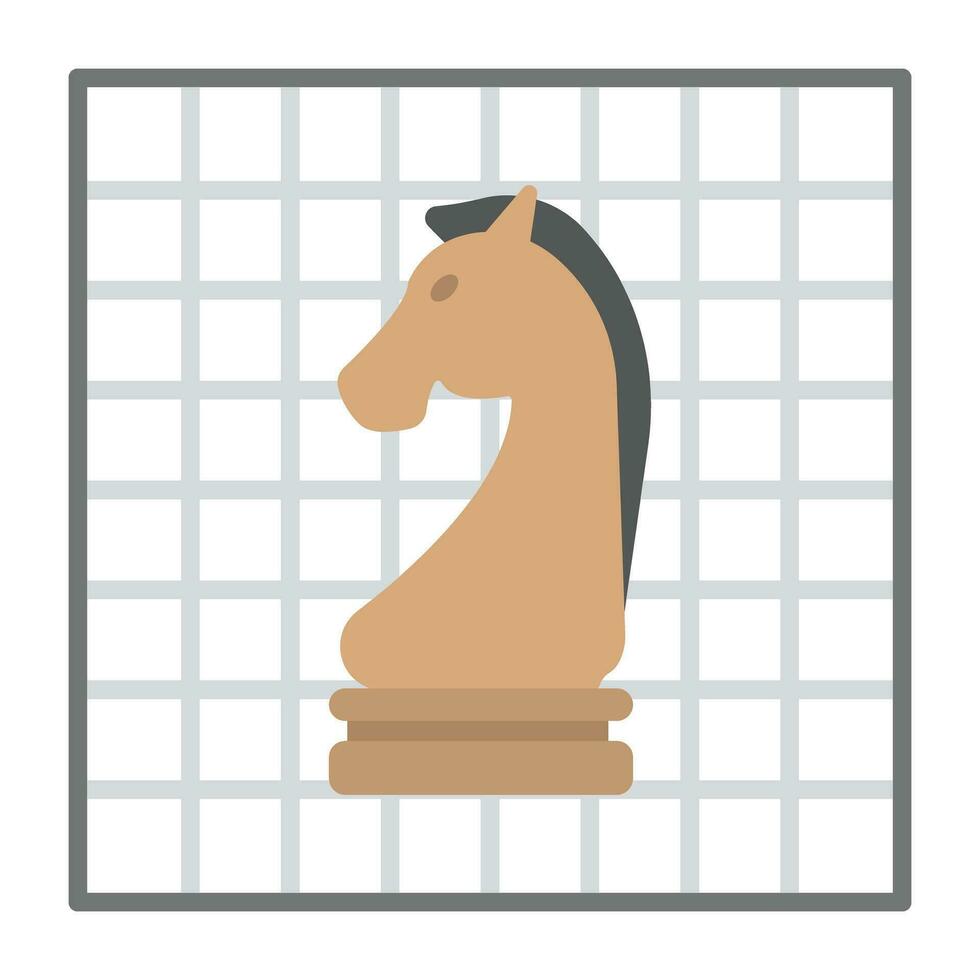 A chess piece called chess knight vector