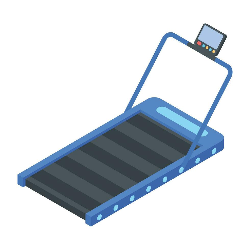 Trendy Set of Gym Isometric Icons vector