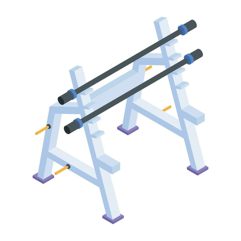 de moda conjunto de gimnasio isométrica íconos vector