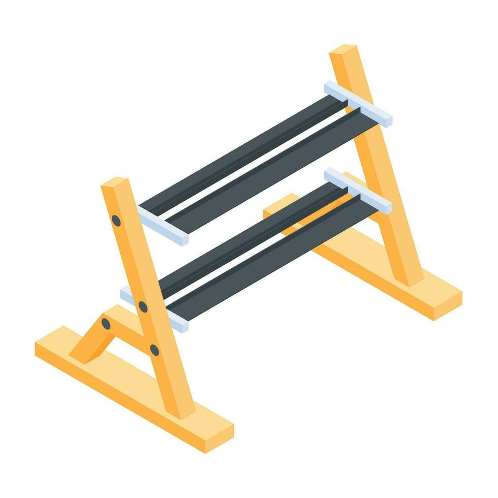 de moda conjunto de gimnasio isométrica íconos vector