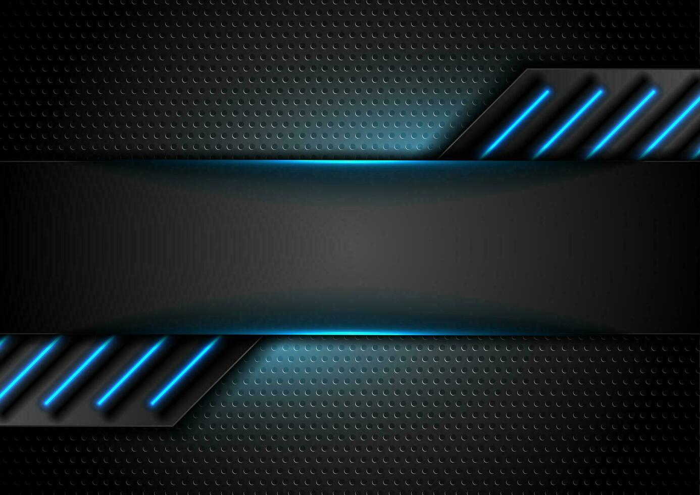 Futuristic technology background with blue glowing lines vector