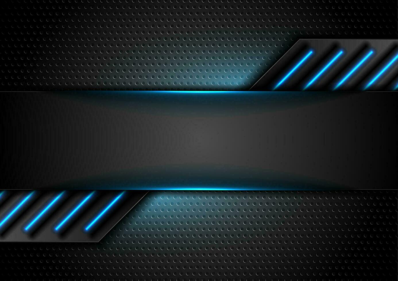 Futuristic technology background with blue glowing lines vector