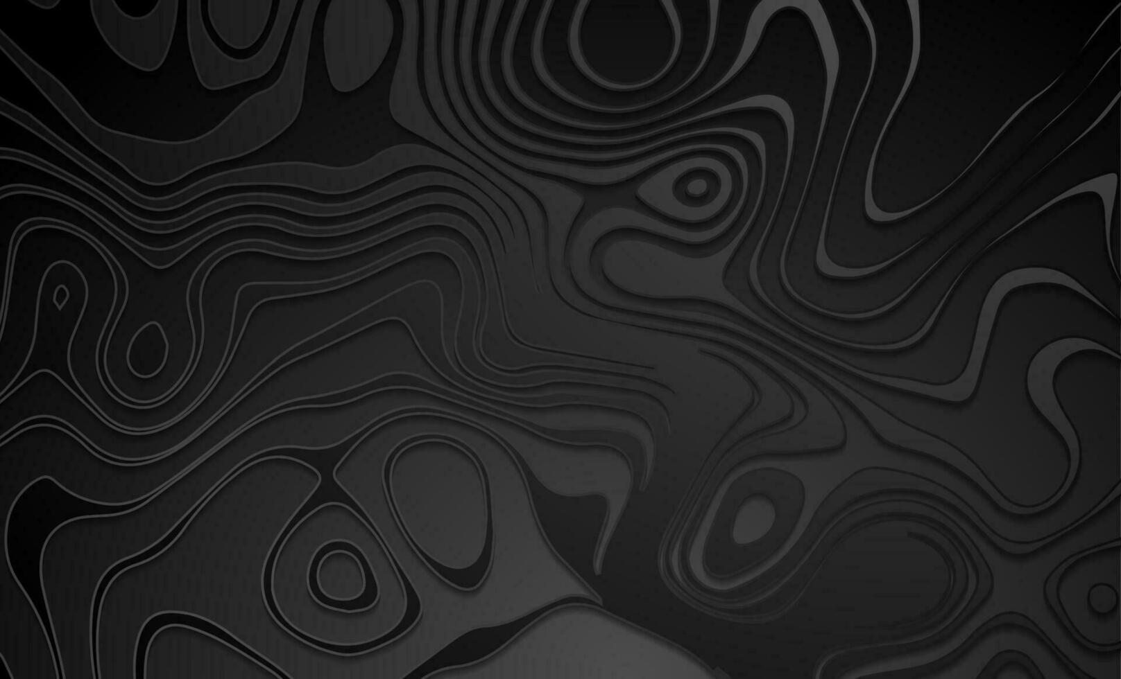 Black liquid wavy pattern abstract background vector