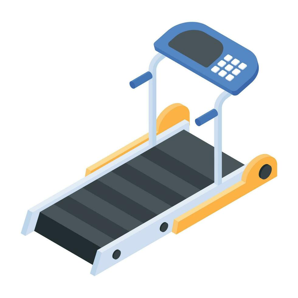 Trendy Set of Gym Isometric Icons vector