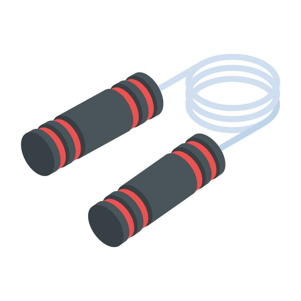 Trendy Set of Gym Isometric Icons vector