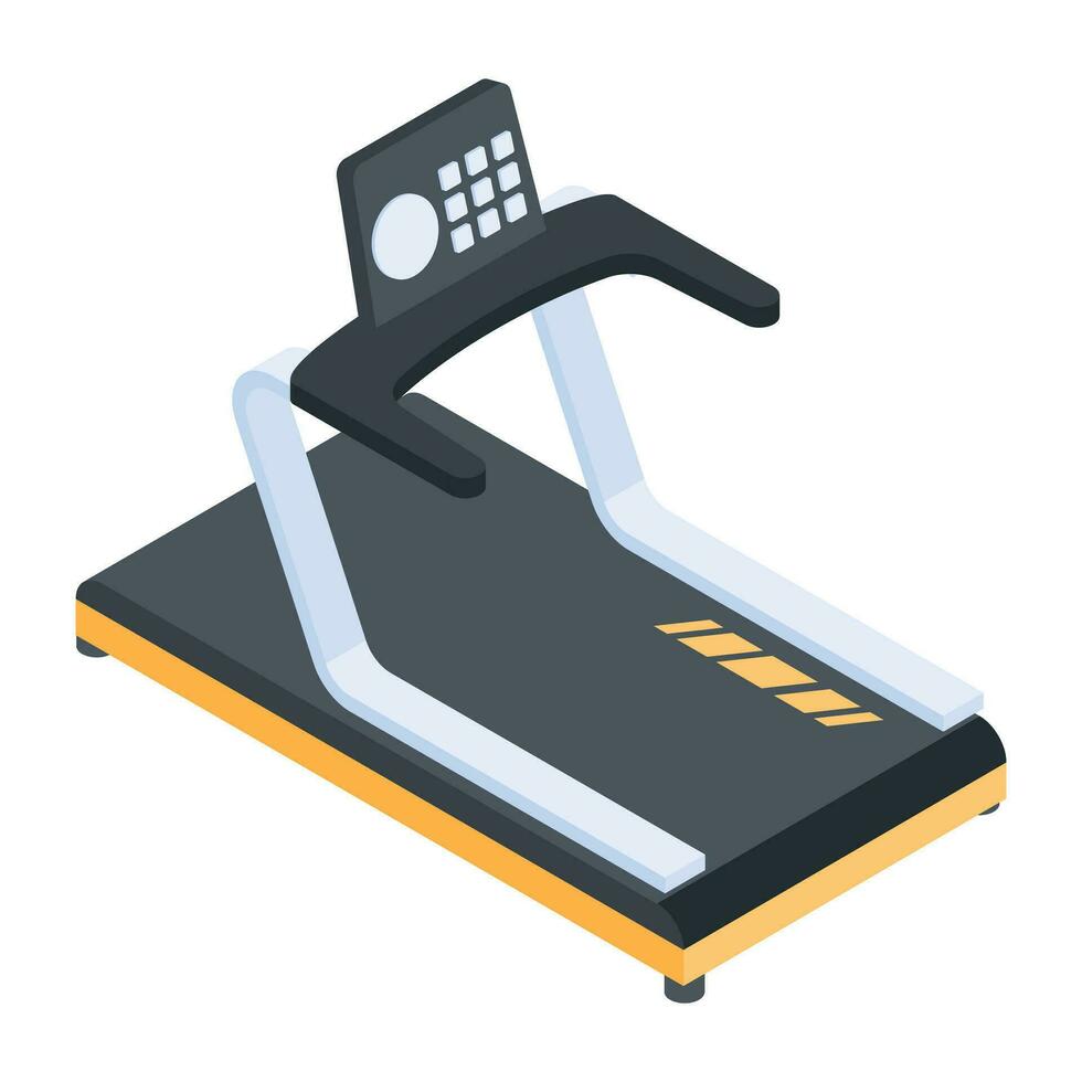 Trendy Set of Gym Isometric Icons vector