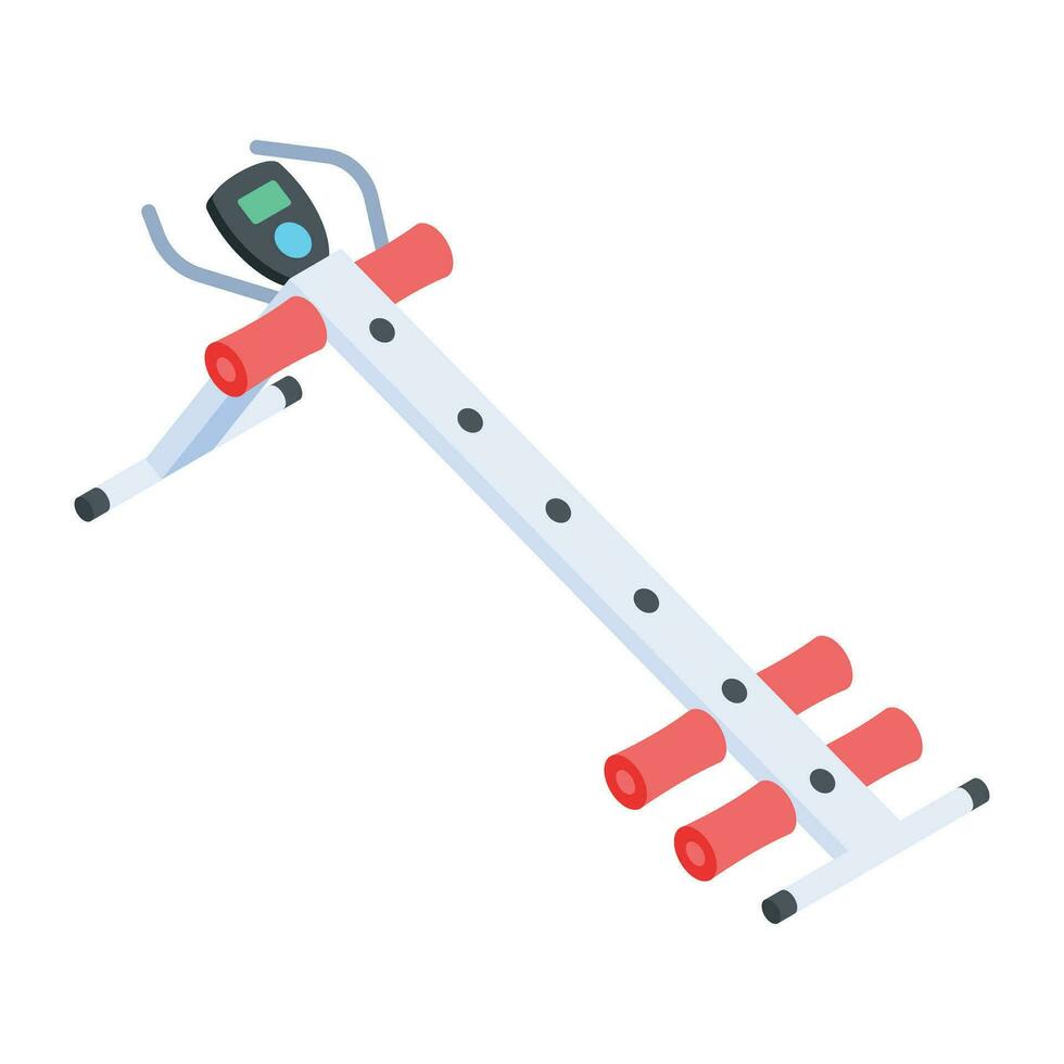 Trendy Set of Gym Isometric Icons vector
