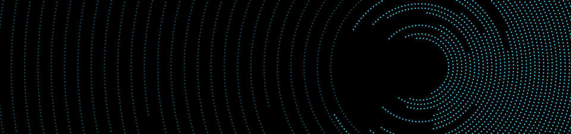 azul circular punteado líneas resumen futurista tecnología bandera vector