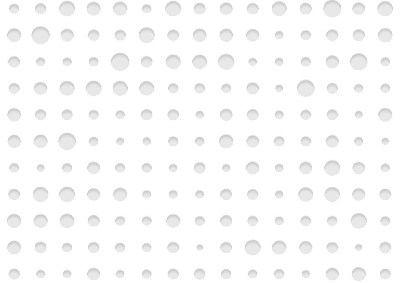 Grey white papercut circle dots abstract background vector
