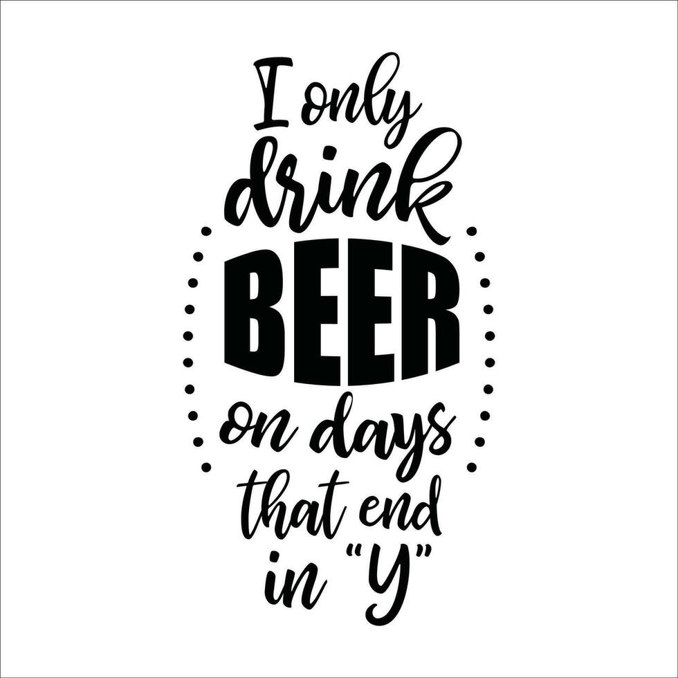 Stylish, awesome and great beer illustrations and art. vector