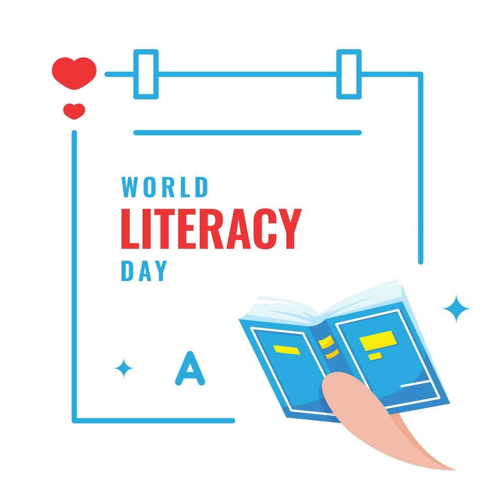 World Literacy Day Design Celebration vector