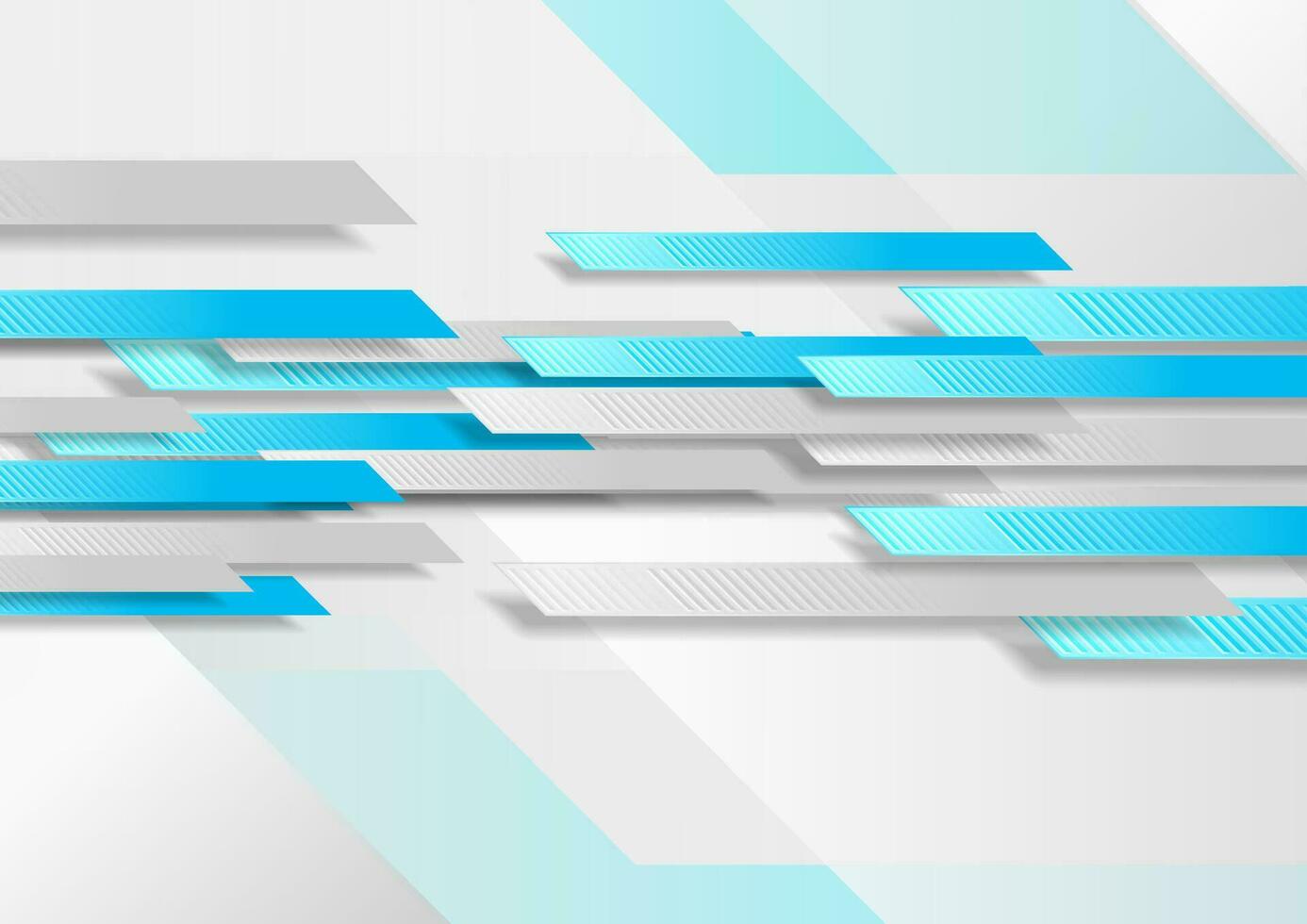 Blue and grey technology geometric abstract background vector