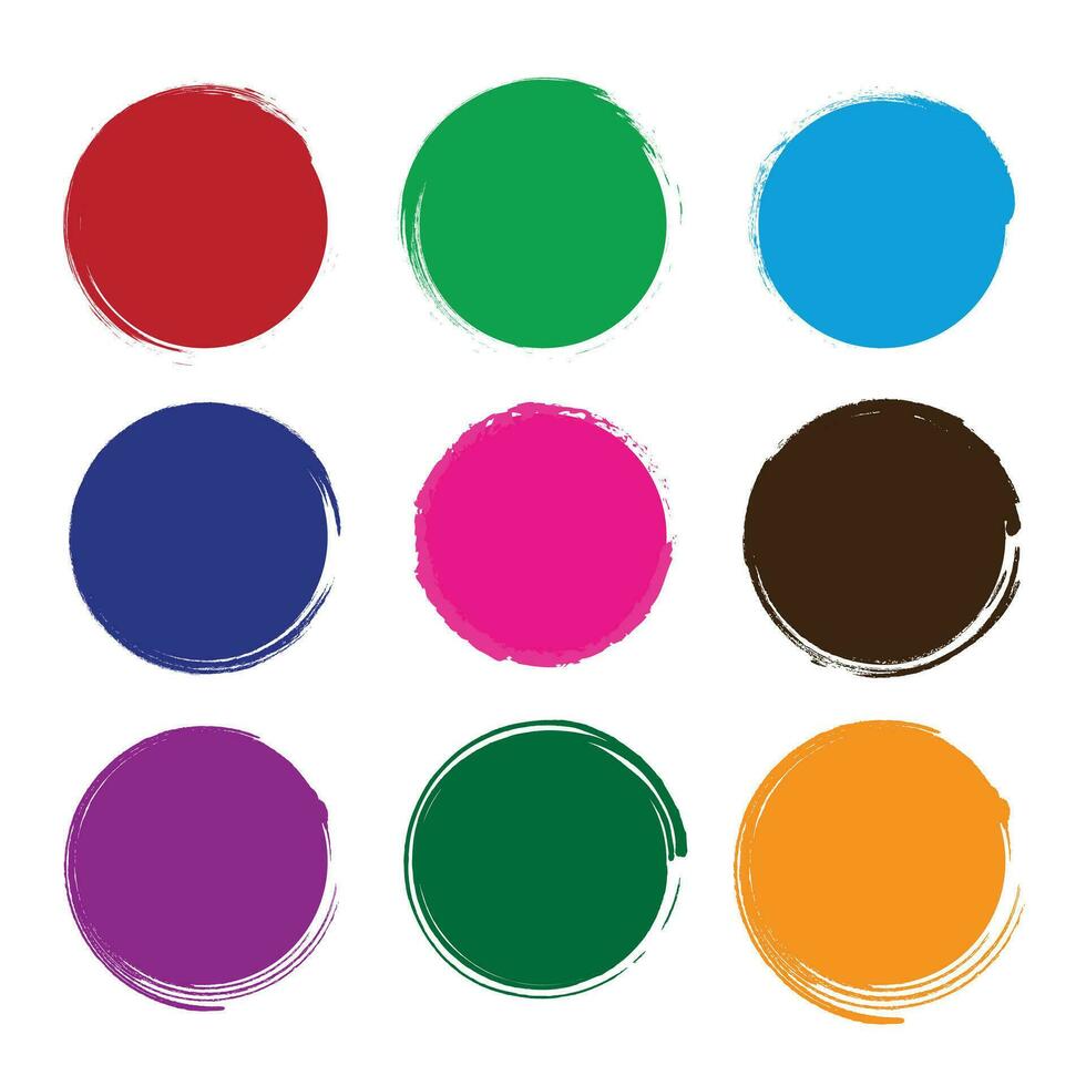 Enso zen stroke circle japanese brush symbol vector illustration.