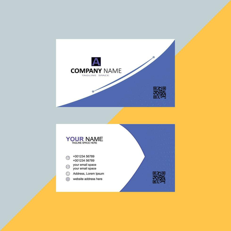 Visiting card modern design template vector