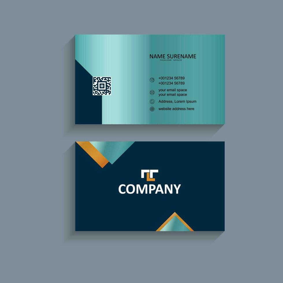 Visiting card modern design template vector