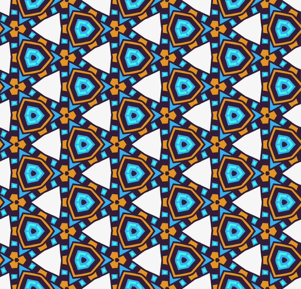 Multi color seamless abstract pattern. Background and backdrop. Multi Colored. Colorful ornamental design. Colored mosaic ornaments. Vector graphic illustration.
