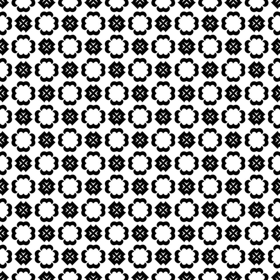 Black and white seamless abstract pattern. Background and backdrop. Grayscale ornamental design. vector