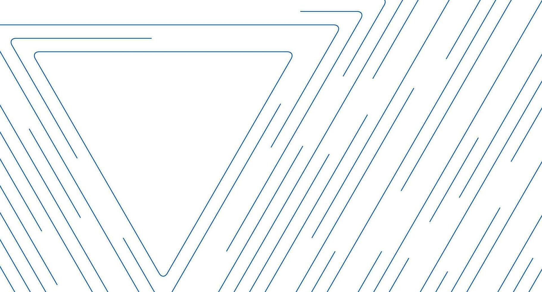 Blue triangular lines abstract futuristic tech background vector