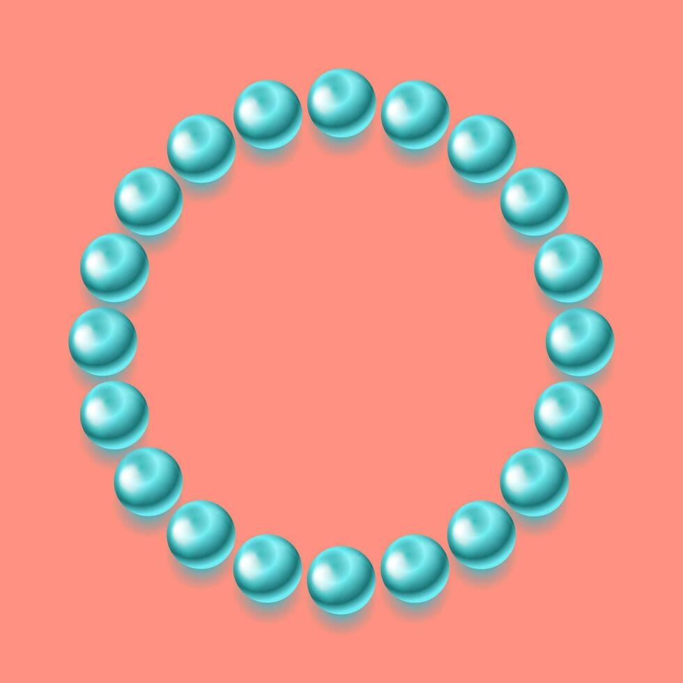 Abstract minimal pastel background with glossy 3d balls vector