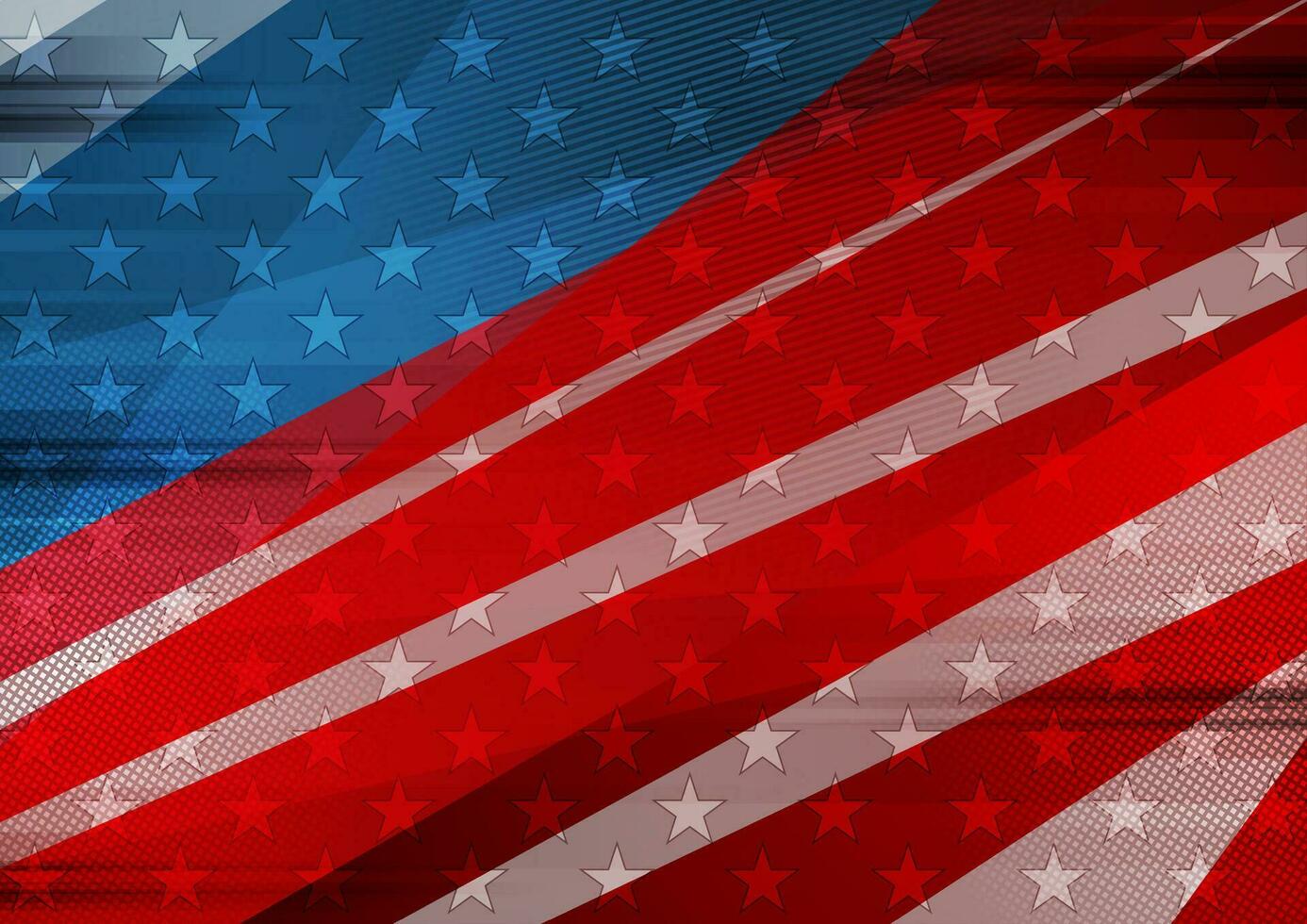 Grunge concept USA flag abstract background vector