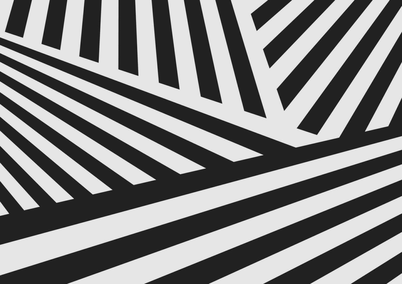 Abstract minimal background with black and white stripes vector