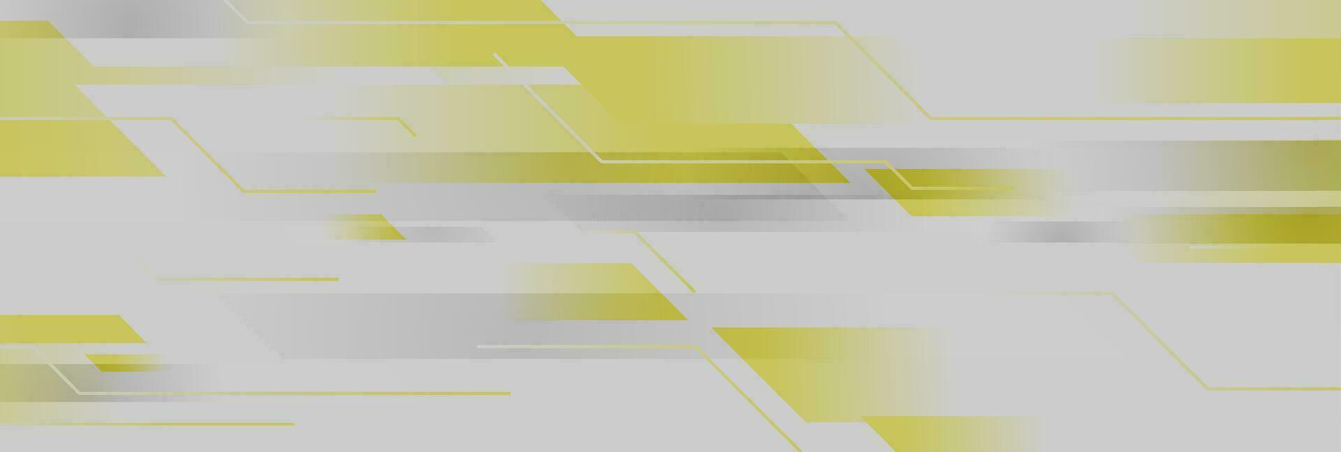 Yellow and grey shapes abstract geometric background vector