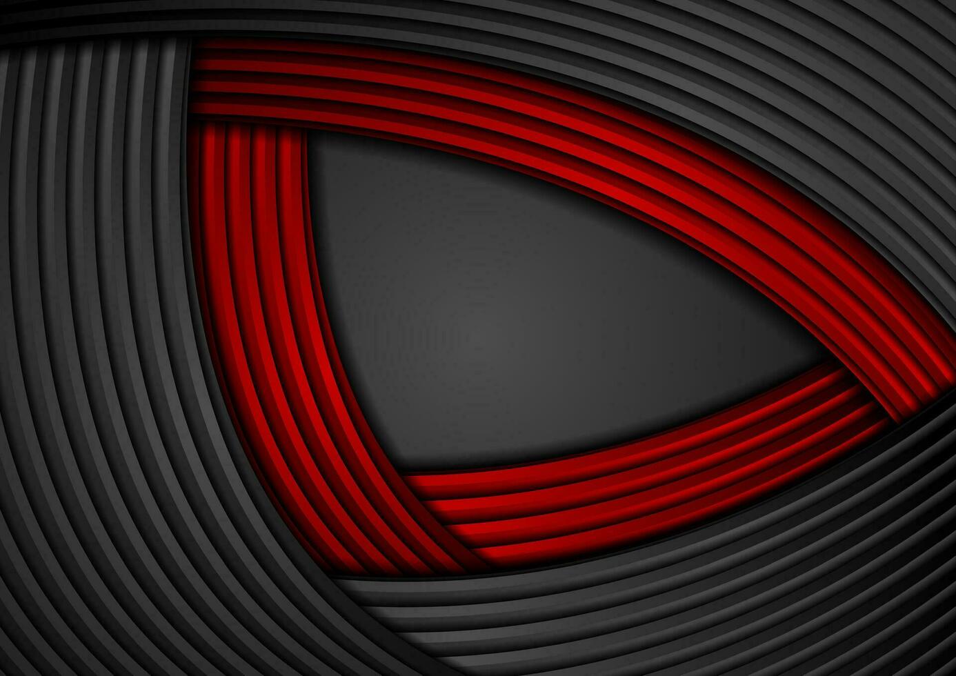 Black and red corporate waves abstract background vector