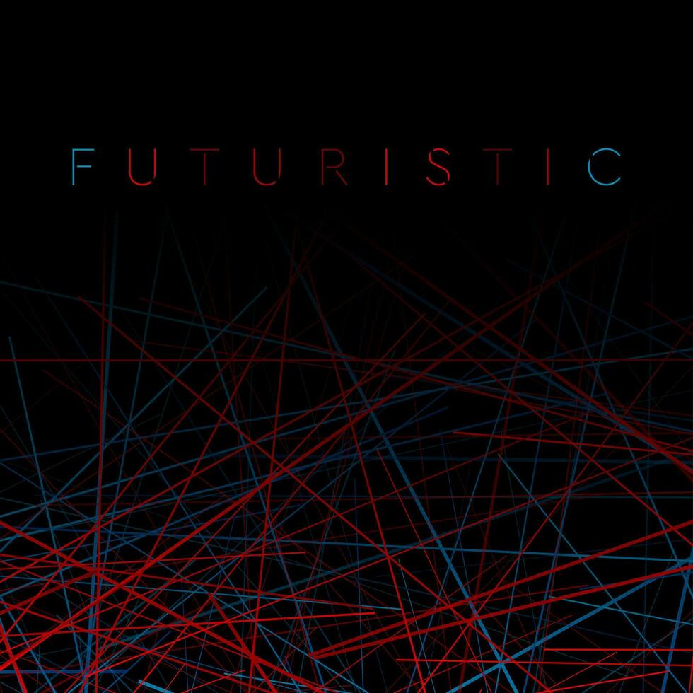 Abstract background with red and blue lines vector