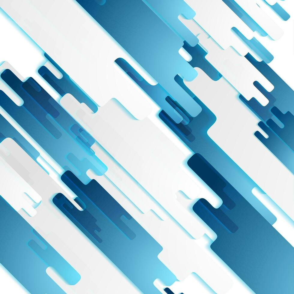 Abstract grey blue hi-tech geometric background vector