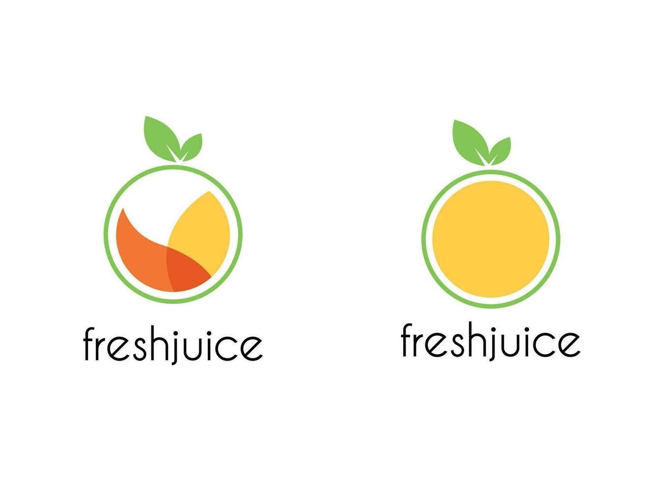 jugo Fresco Fruta bandera. naranja, limón sano jugo diseño modelo. vector