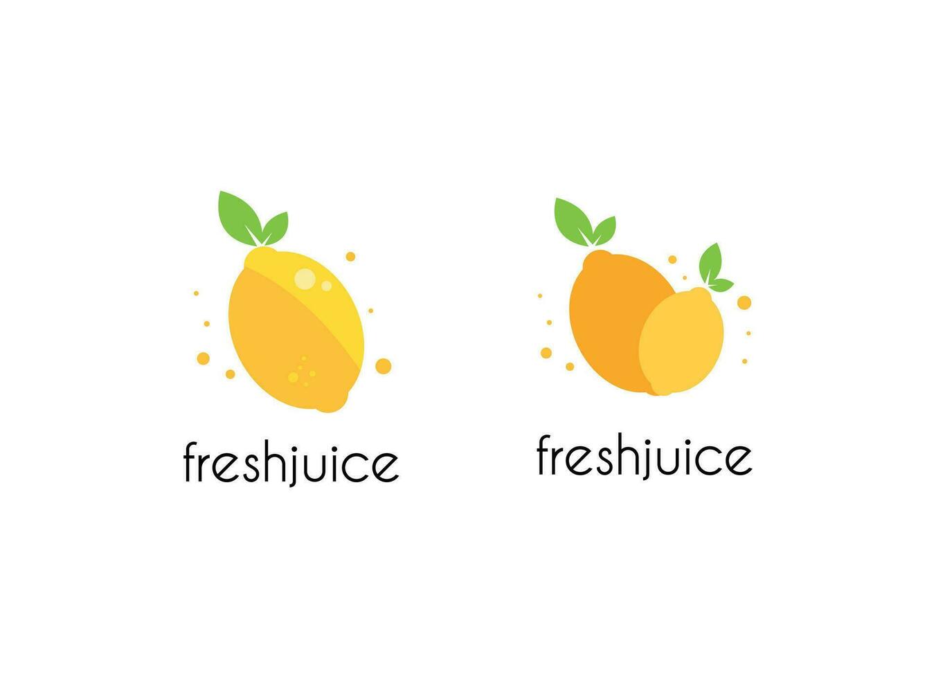 Juice fresh fruit banner. Orange, lemon healthy juice design template. vector