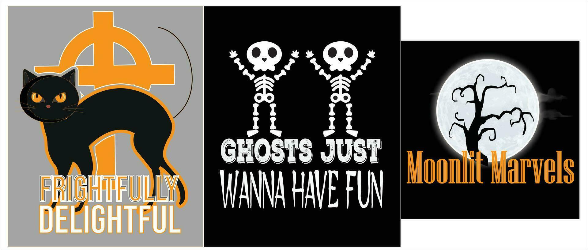 Halloween Night Party Tshirt Template. Halloween tshirt design, pumpkin, witch, chocolate, happy halloween, vector, art vector