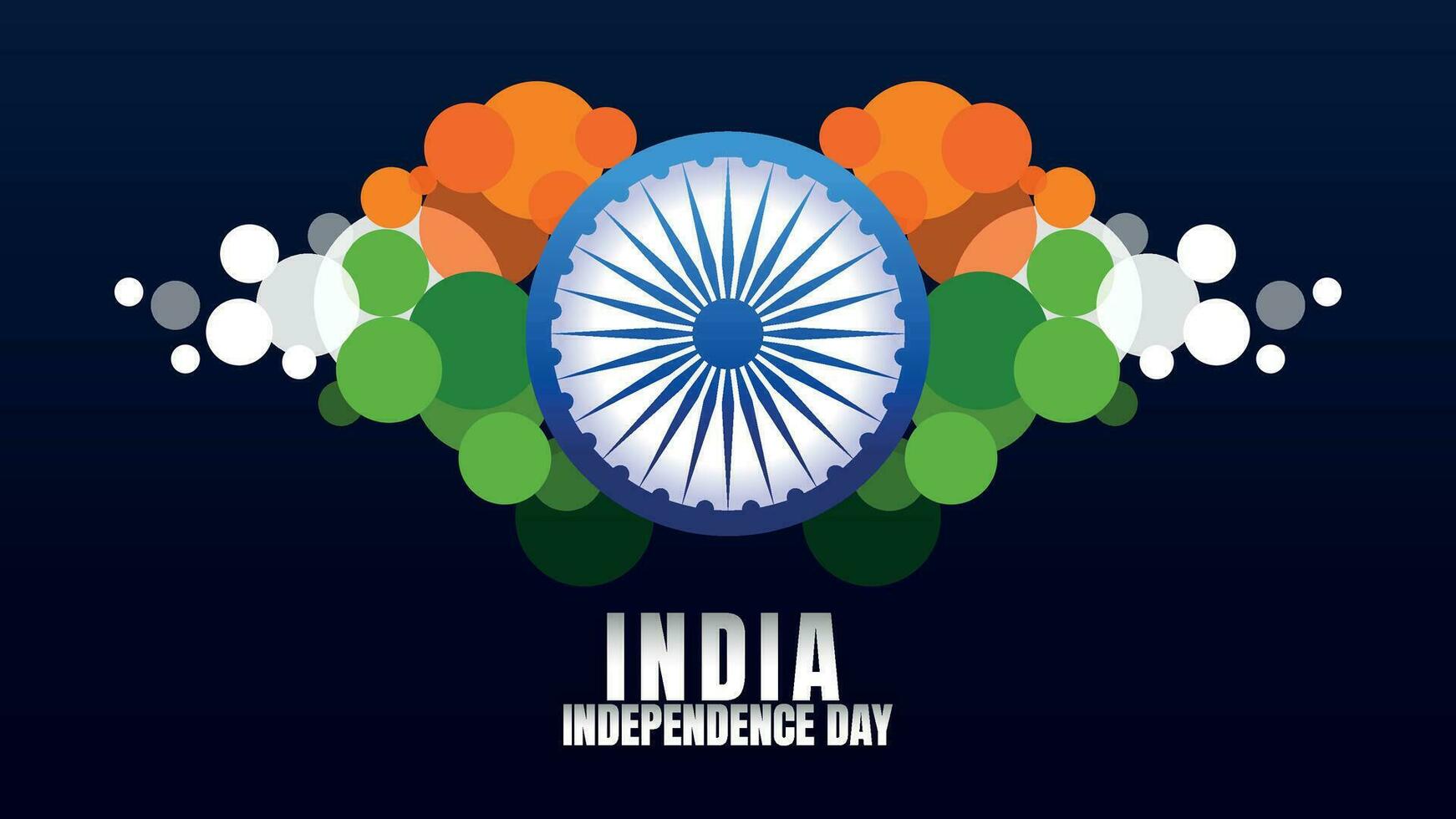 contento independencia día India 15 agosto. indio Monumento y punto de referencia con antecedentes , póster, tarjeta, bandera. vector ilustración diseño