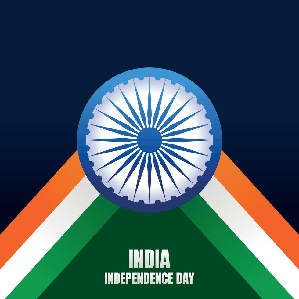 15th August Indian independence day social media post design vector