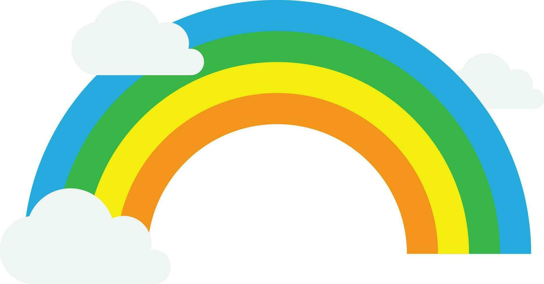 arco iris cielo vistoso vector