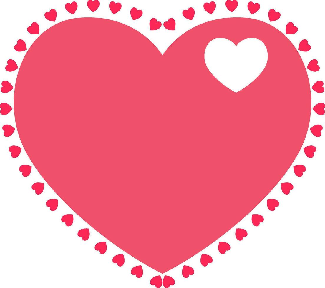 valentines day romantic with heart shapes vector