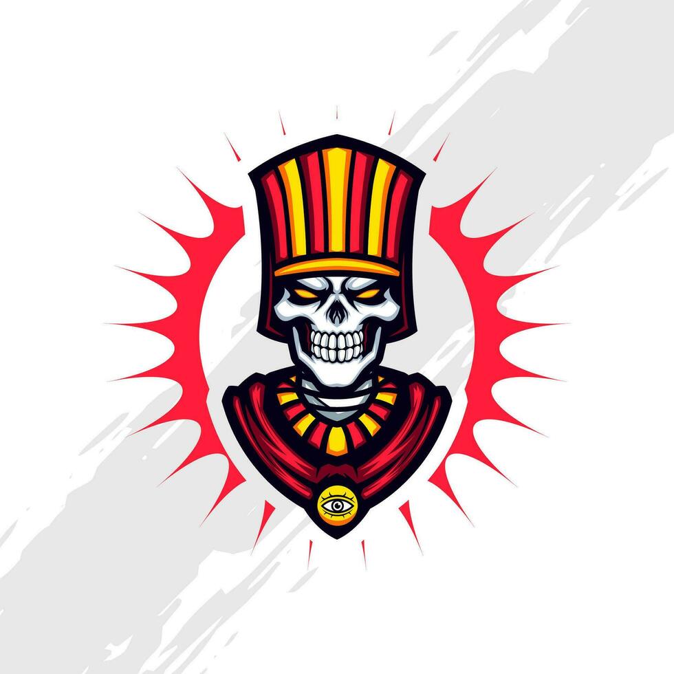 Pharaoh, The King of Ancient Egypt Vector Mascot
