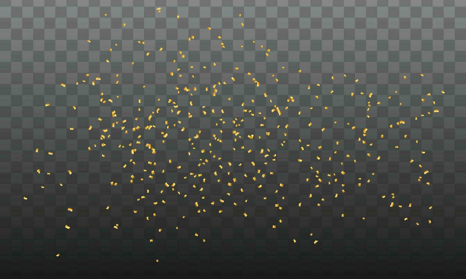 Vector realistic golden confetti background