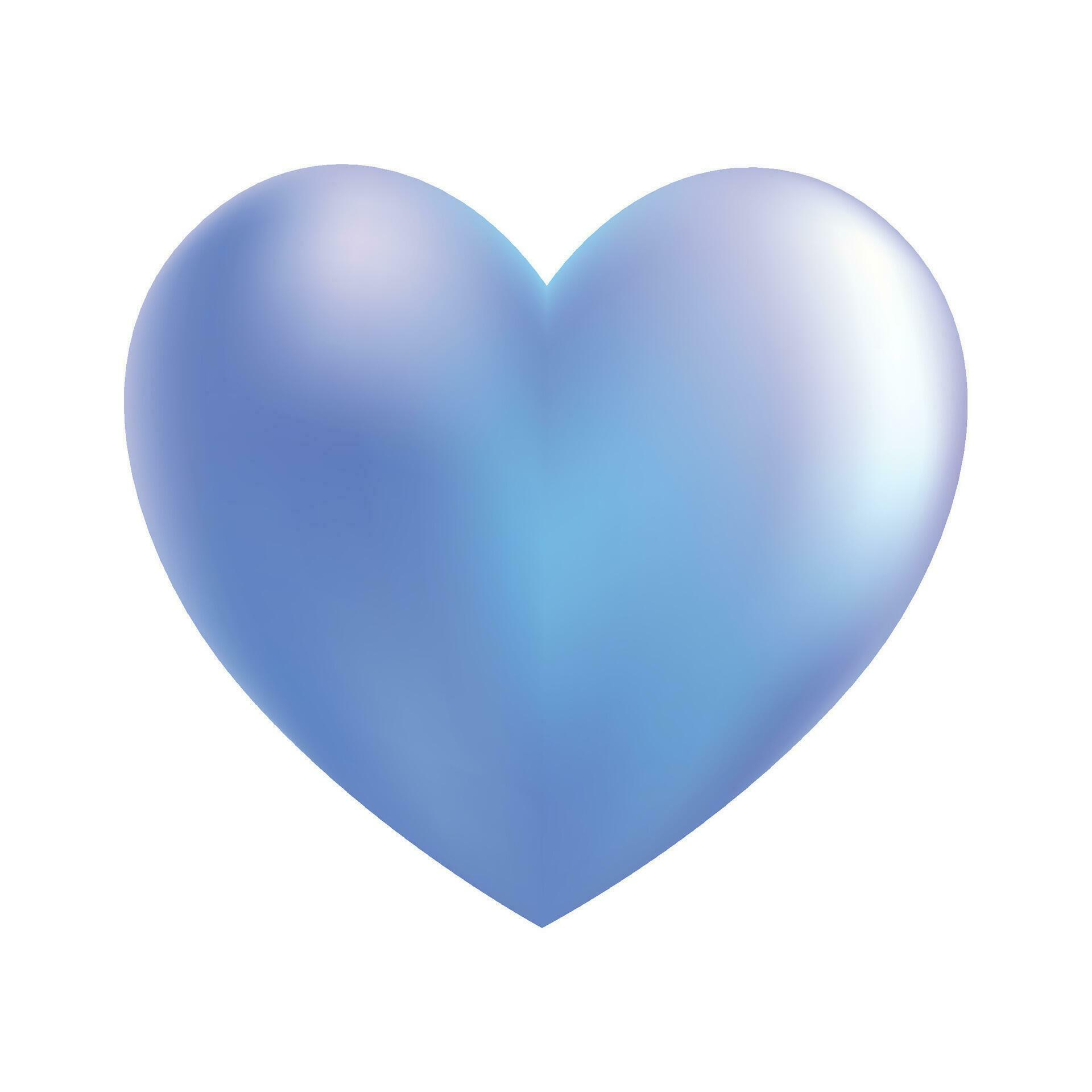 Vector blue heart isolated on white background. 27197465 Vector Art at