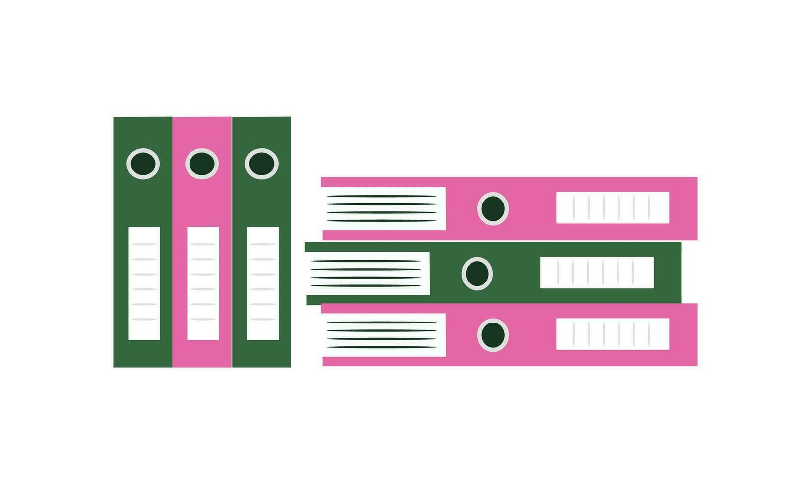 Vector hand drawn flat design stack of books illustration.