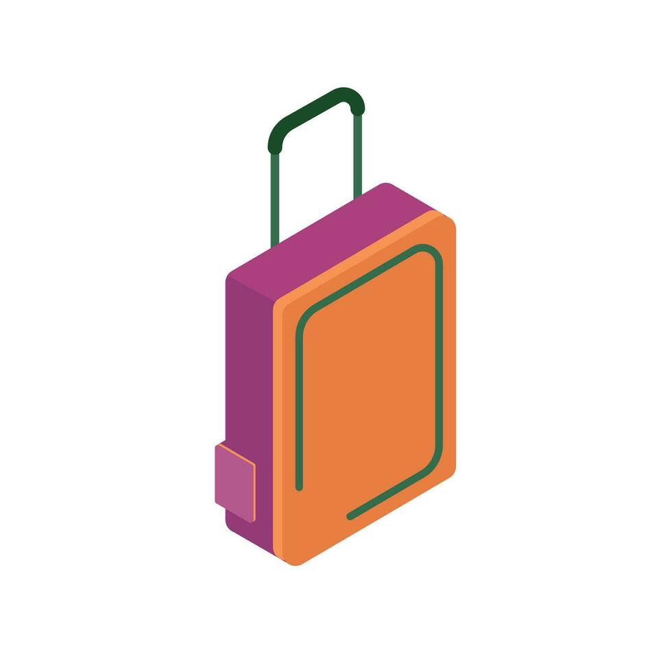 Vector travel suitcase realistic