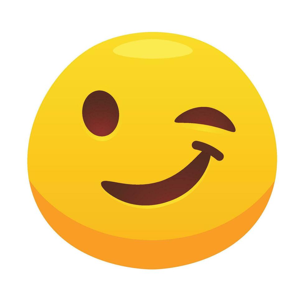 Vector flat emoticon reaction