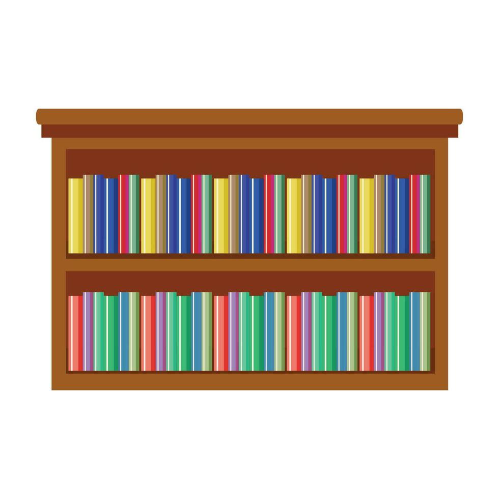 vector de madera librero librería biblioteca interior pedazo gabinete archivo mueble articulo bibliófilo recopilación.