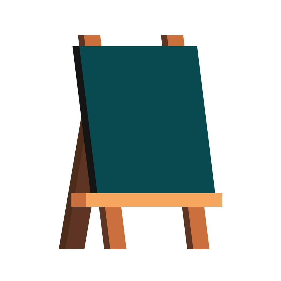 Vector blank sandwich board stand chalkboard for special menu announcement or education clean blackboard