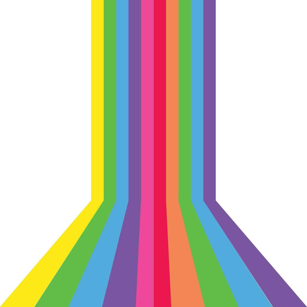 Vector 3d illustration rainbow lgbtq stage