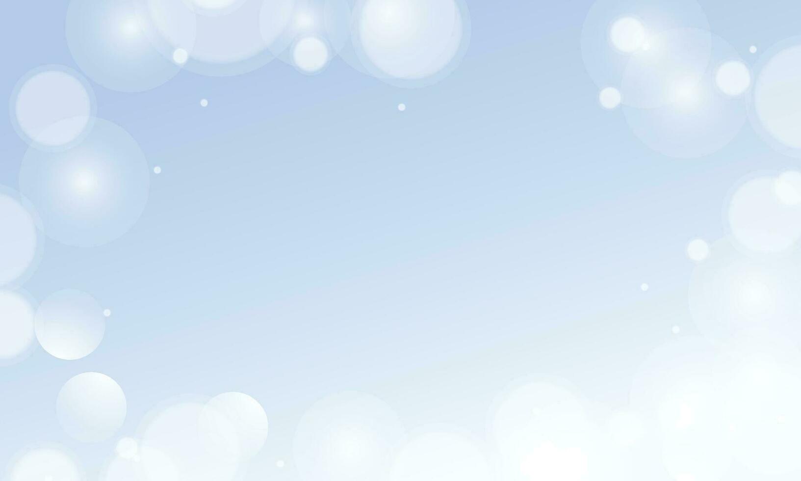 Vector bokeh blue abstract background