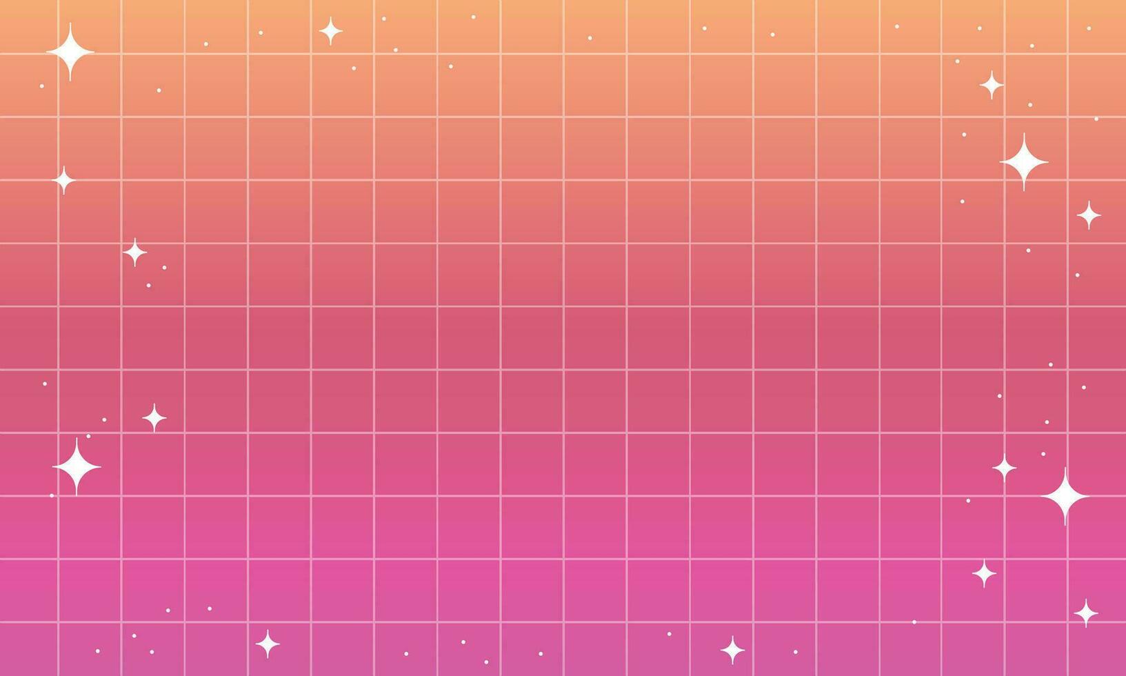 Vector grainy vector mesh gradient with white retro stars. abstract background in y2k aesthetic