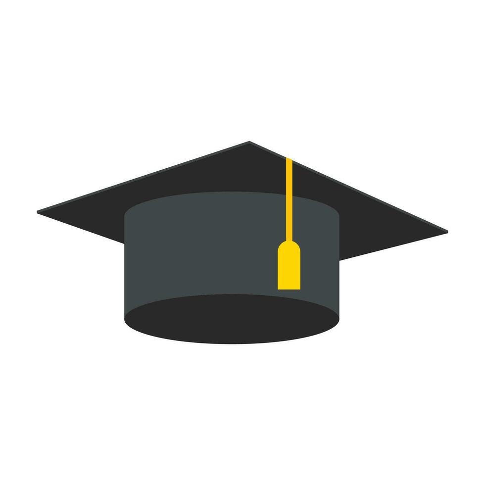 Vector illustration of graduation hat