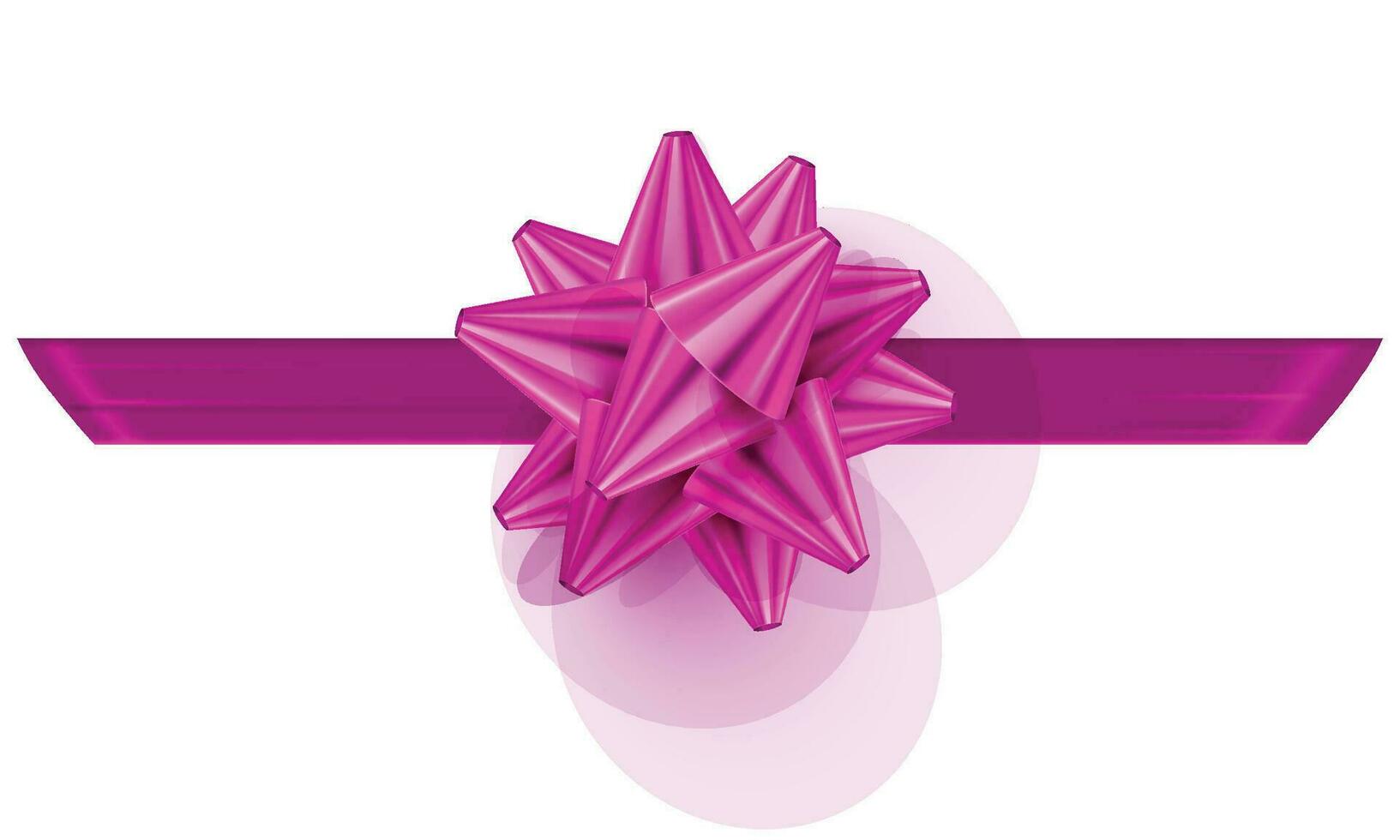 Pink bow ribbon realistic. Realistic pink satin bow knot for celebration holiday vector