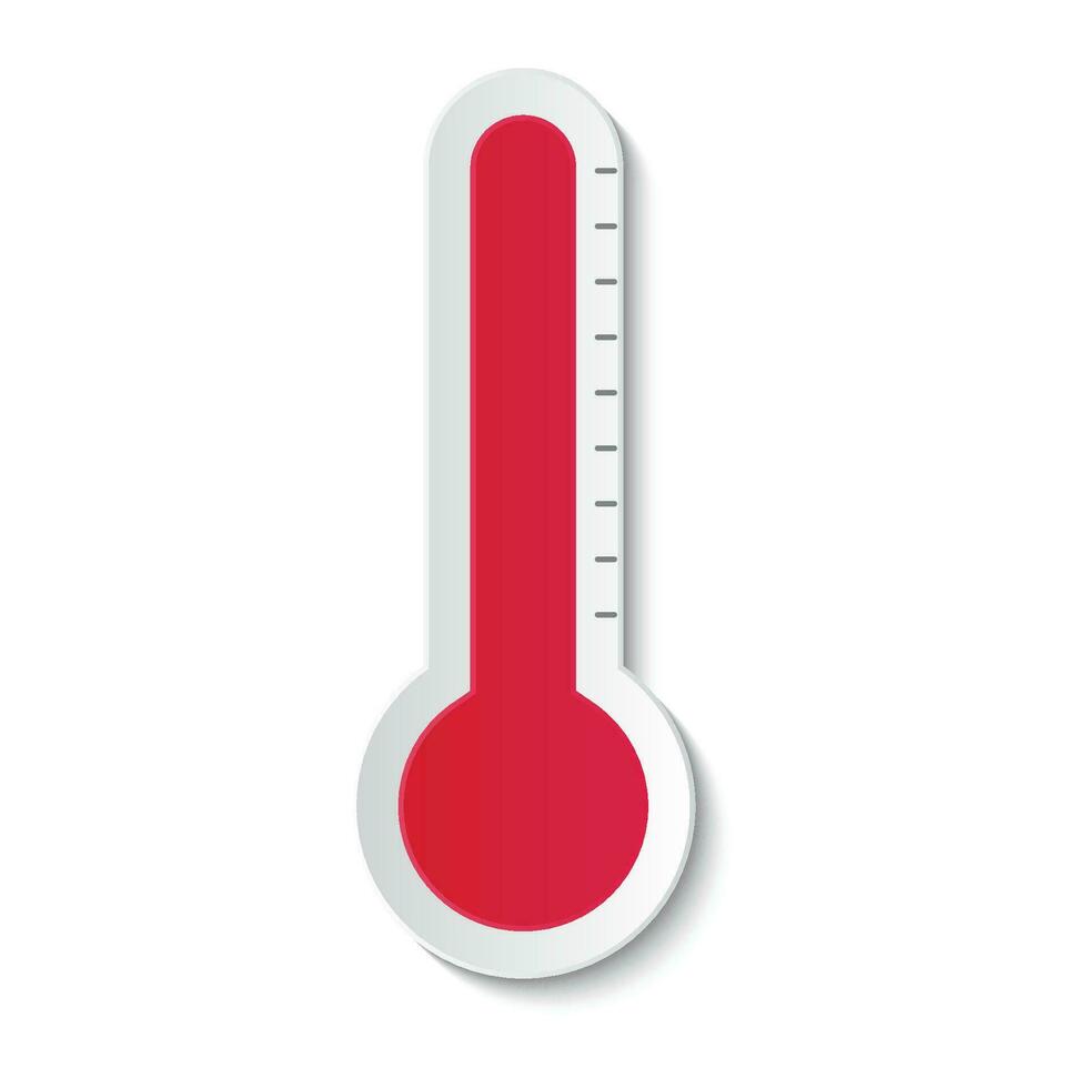Temperature weather thermometers celsius fahrenheit meteorology scale, temp control device icon vector